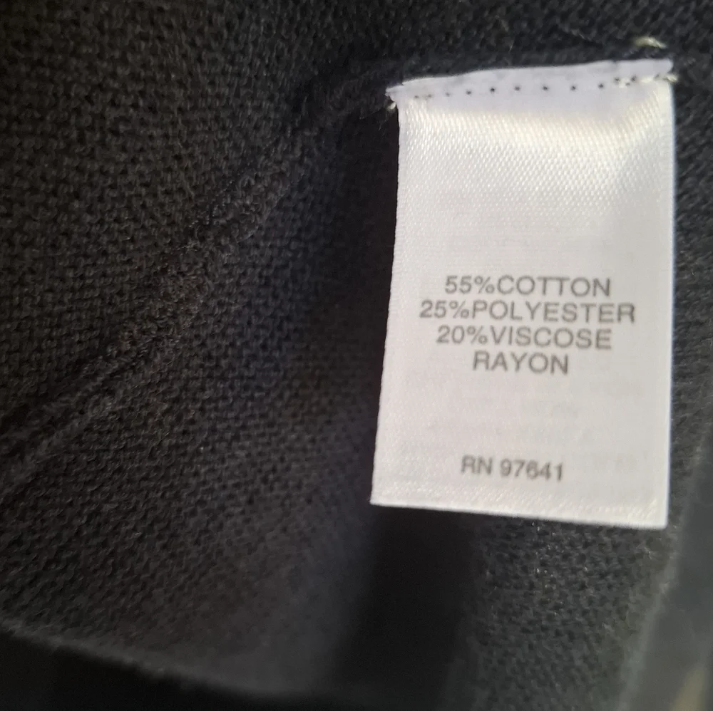 J.Jill V-neck Cottom Sweater Size XL Navy Blue - Picture 6 of 6